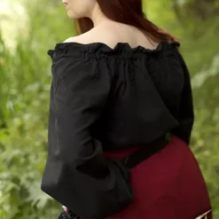 Epic Armoury Piraten-Bluse Reid, Schwarz -Angebote Wikinger Kleidung Store piraten bluse reid schwarz 2