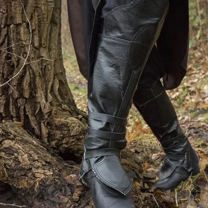 Epic Armoury Piraten-Gamaschen, Schwarz 3 Epic Armoury Piraten-Gamaschen, Schwarz – Bild 3