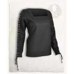 Mytholon Piratenbluse Abby, Schwarz