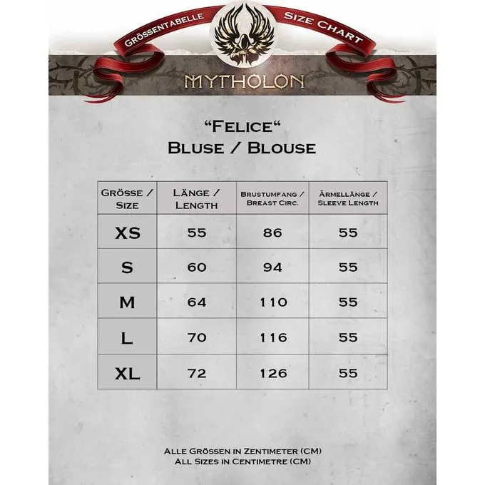 Mytholon Piratenbluse Felice, Burgund 2 Mytholon Piratenbluse Felice, Burgund – Bild 2