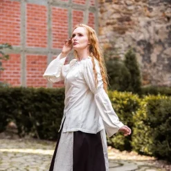 Leonardo Carbone Renaissance Bluse, Creme -Angebote Wikinger Kleidung Store renaissance bluse creme 2