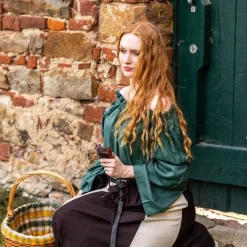 Leonardo Carbone Renaissance Bluse, Grün 9 Leonardo Carbone Renaissance Bluse, Grün -Angebote Wikinger Kleidung Store renaissance bluse gruen 3