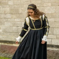 Epic Armoury Renaissance -Kleid Lucrezia, Schwarz