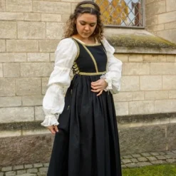 Epic Armoury Renaissance -Kleid Lucrezia, Schwarz -Angebote Wikinger Kleidung Store renaissance kleid lucrezia schwarz 3