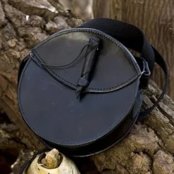 Epic Armoury Runde Ledertasche, Schwarz 7 Epic Armoury Runde Ledertasche, Schwarz -Angebote Wikinger Kleidung Store runde ledertasche schwarz 3