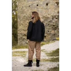 Leonardo Carbone Soldatenhemd, Schwarz -Angebote Wikinger Kleidung Store soldatenhemd schwarz 3