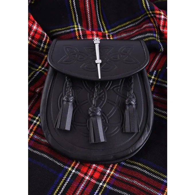 Sporran Mit Keltischem Motiv, Schwarz 2 Sporran Mit Keltischem Motiv, Schwarz – Bild 2