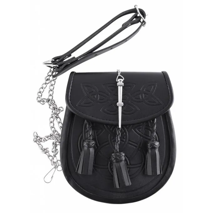 Sporran Mit Keltischem Motiv, Schwarz 3 Sporran Mit Keltischem Motiv, Schwarz – Bild 3