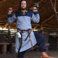 Thorsberg Tunika Fischgrät-Muster, Blau