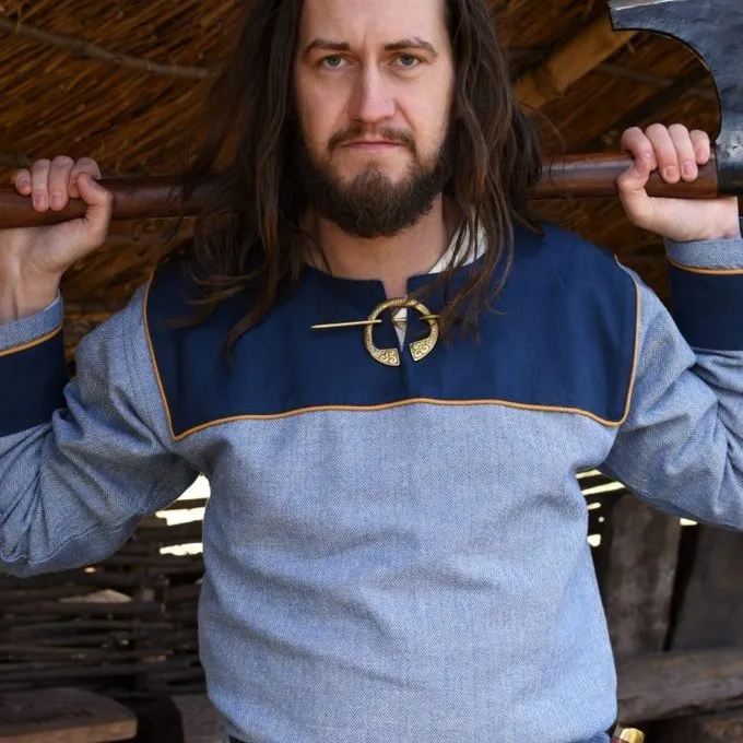 Thorsberg Tunika Fischgrät-Muster, Blau 5 Thorsberg Tunika Fischgrät-Muster, Blau – Bild 5