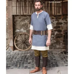 Burgschneider Tunika Aegir, Grau -Angebote Wikinger Kleidung Store tunika aegir grau 2