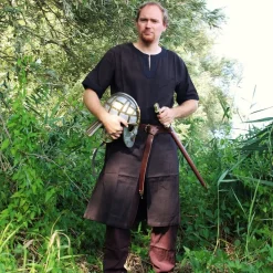 Leonardo Carbone Tunika Edgar, Braun / Schwarz -Angebote Wikinger Kleidung Store tunika edgar braun schwarz 5