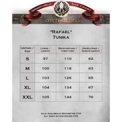 Mytholon Tunika Rafael Fischgrät-Muster, Schwarz -Angebote Wikinger Kleidung Store tunika rafael fischgraet muster schwarz 3