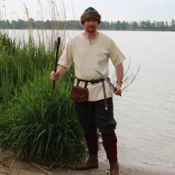 Leonardo Carbone Tunika Uhtred, Sahne -Angebote Wikinger Kleidung Store tunika uhtred sahne 3