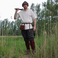 Leonardo Carbone Tunika Uhtred, Sahne -Angebote Wikinger Kleidung Store tunika uhtred sahne 5