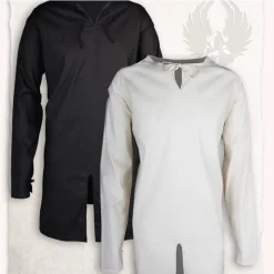 Mytholon Tunika Wolfram Schwarz, Dünne Baumwolle -Angebote Wikinger Kleidung Store tunika wolfram schwarz duenne baumwolle 5