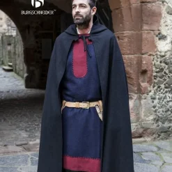 Burgschneider Umhang Hibernus, Schwarz -Angebote Wikinger Kleidung Store umhang hibernus schwarz 4