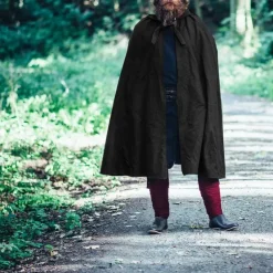 Leonardo Carbone Umhang Milisant, Schwarz -Angebote Wikinger Kleidung Store umhang milisant schwarz 5