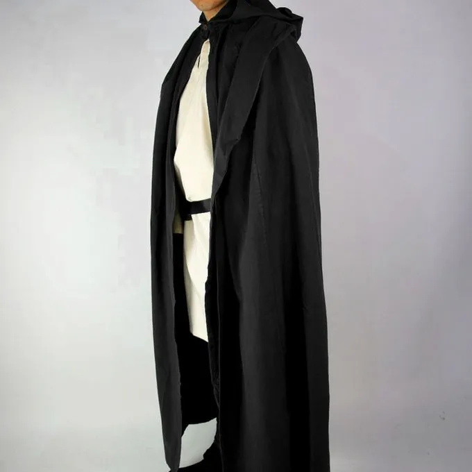 Leonardo Carbone Umhang Mit Langer Kapuze 2 Leonardo Carbone Umhang Mit Langer Kapuze – Bild 2