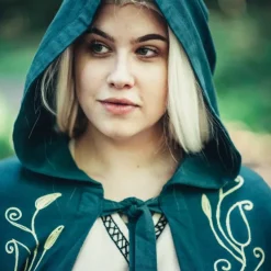 Leonardo Carbone Umhang Serafina, Grün -Angebote Wikinger Kleidung Store umhang serafina gruen 4