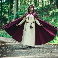 Leonardo Carbone Umhang Serafina, Rot -Angebote Wikinger Kleidung Store umhang serafina rot 5