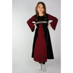 Leonardo Carbone Velvet Kleid Des Mädchens Ariane, Schwarz-rot -Angebote Wikinger Kleidung Store velvet kleid des maedchens ariane schwarz rot 2