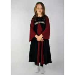 Leonardo Carbone Velvet Kleid Des Mädchens Ariane, Schwarz-rot