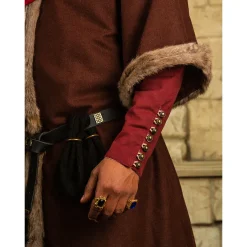 Mytholon Viking Kaftan Mit Fell, Braun -Angebote Wikinger Kleidung Store viking kaftan mit fell braun 3