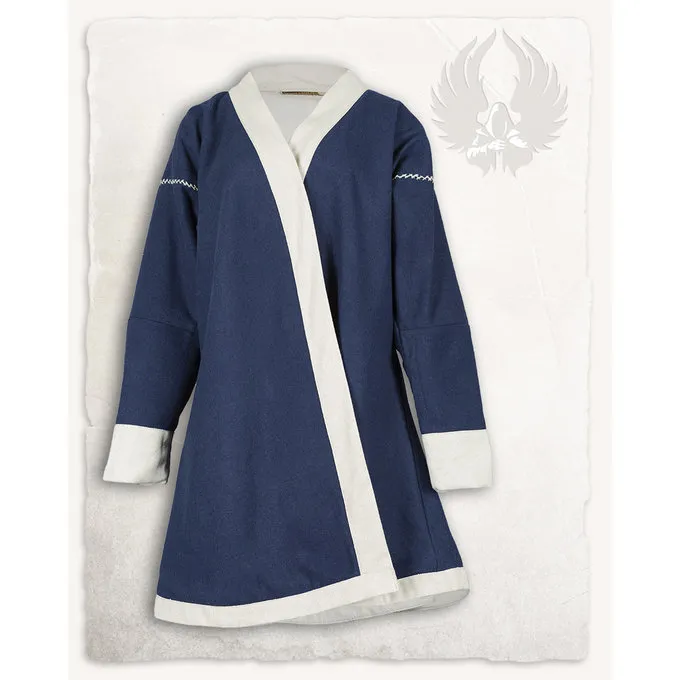 Mytholon Viking Kaftan Rasoul, Wolle, Blau 2 Mytholon Viking Kaftan Rasoul, Wolle, Blau – Bild 2