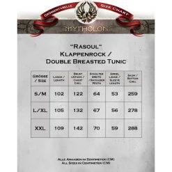 Mytholon Viking Kaftan Rasoul, Wolle, Blau 9 Mytholon Viking Kaftan Rasoul, Wolle, Blau -Angebote Wikinger Kleidung Store viking kaftan rasoul wolle blau 4