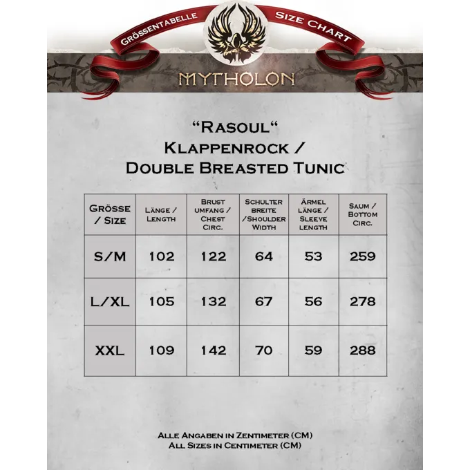Mytholon Viking Kaftan Rasoul, Wolle, Grün 5 Mytholon Viking Kaftan Rasoul, Wolle, Grün – Bild 5