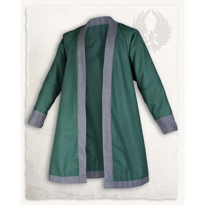 Mytholon Viking Kaftan Rasoul, Wolle, Grün 1 Mytholon Viking Kaftan Rasoul, Wolle, Grün