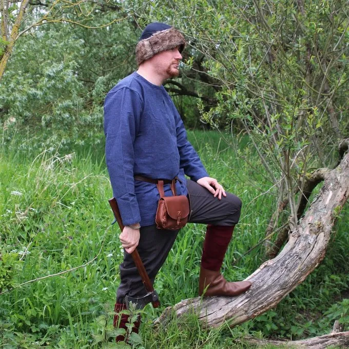 Leonardo Carbone Viking Tunika Hans, Blau 2 Leonardo Carbone Viking Tunika Hans, Blau – Bild 2