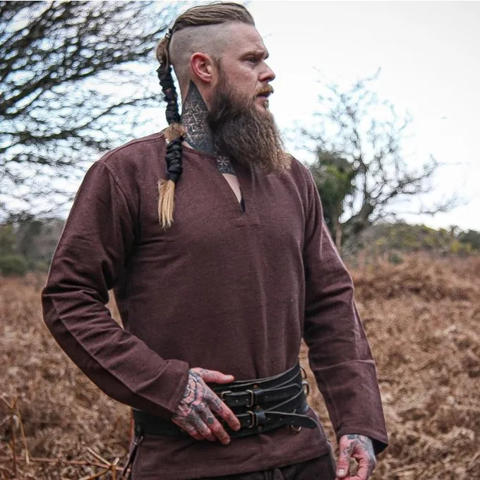 Leonardo Carbone Viking Tunika Hans, Braun 1 Leonardo Carbone Viking Tunika Hans, Braun