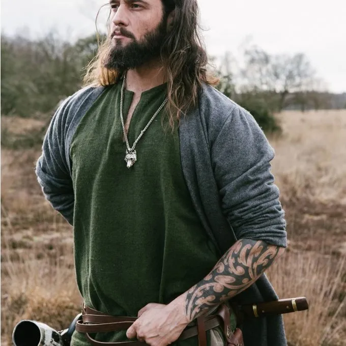 Leonardo Carbone Viking Tunika Hans, Grün 2 Leonardo Carbone Viking Tunika Hans, Grün – Bild 2