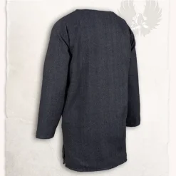 Mytholon Viking Tunika Tronde, Fischgrät-Motiv, Blau -Angebote Wikinger Kleidung Store viking tunika tronde fischgraet motiv blau 3