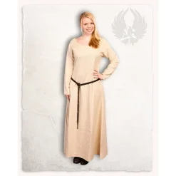 Mytholon Wikinger Kleid Lenora Creme Leinen