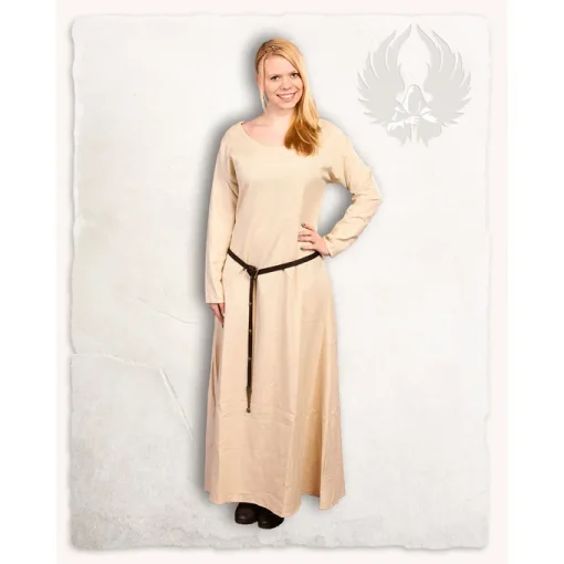 Mytholon Wikinger Kleid Lenora Creme Leinen -Angebote Wikinger Kleidung Store wikinger kleid lenora creme leinen