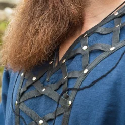 Leonardo Carbone Wikinger Tunika Farulfr, Blau 11 Leonardo Carbone Wikinger Tunika Farulfr, Blau -Angebote Wikinger Kleidung Store wikinger tunika farulfr blau 5