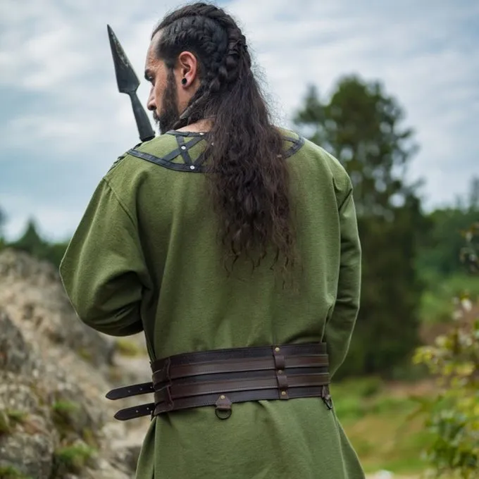 Leonardo Carbone Wikinger Tunika Farulfr, Grün 4 Leonardo Carbone Wikinger Tunika Farulfr, Grün – Bild 4