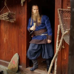 Leonardo Carbone Wikinger -Tunika Roland, Dunkelblau, Wolle -Angebote Wikinger Kleidung Store wikinger tunika roland dunkelblau wolle 4