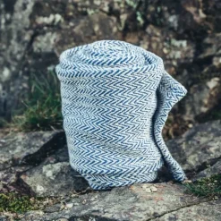 Leonardo Carbone Wikinger Wadenwickel Fischgrat Frode, Blau