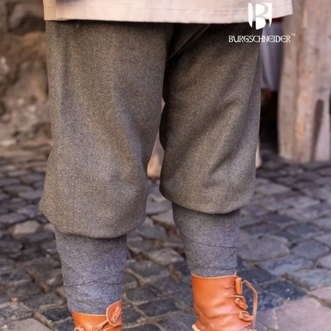 Burgschneider Wikingerhose Fischgrätenmotiv Ivar, Olivgrau 2 Burgschneider Wikingerhose Fischgrätenmotiv Ivar, Olivgrau – Bild 2