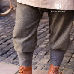 Burgschneider Wikingerhose Fischgrätenmotiv Ivar, Olivgrau