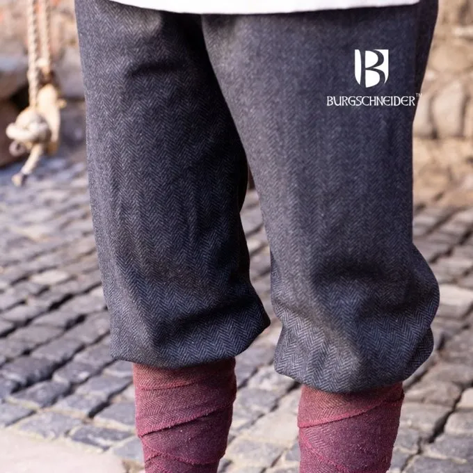 Burgschneider Wikingerhose Fischgrätenmotiv Tilda, Schwarz-grau 1 Burgschneider Wikingerhose Fischgrätenmotiv Tilda, Schwarz-grau