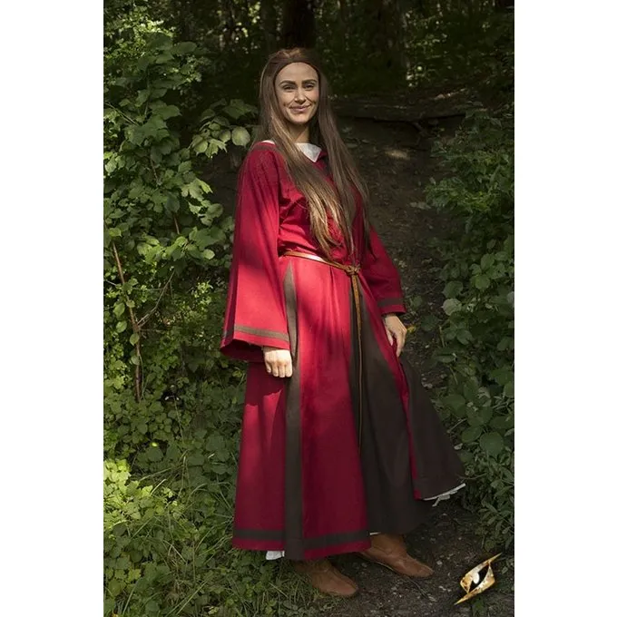 Epic Armoury Wikingerkleid Astrid, Rot/braun 2 Epic Armoury Wikingerkleid Astrid, Rot/braun – Bild 2