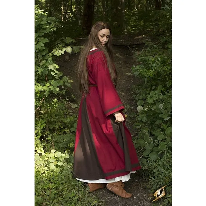 Epic Armoury Wikingerkleid Astrid, Rot/braun 3 Epic Armoury Wikingerkleid Astrid, Rot/braun – Bild 3