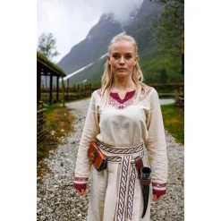 Leonardo Carbone Wikingerkleid Lagertha, Natürlich-rot -Angebote Wikinger Kleidung Store wikingerkleid lagertha natuerlich rot 3