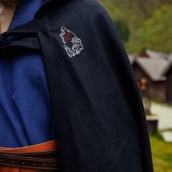 Leonardo Carbone Wikingermantel Fenrir, Schwarz -Angebote Wikinger Kleidung Store wikingermantel fenrir schwarz 2