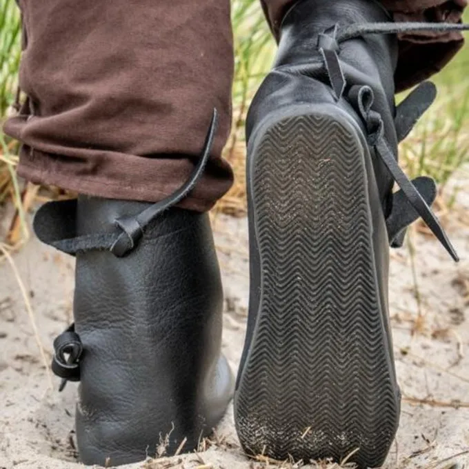 Epic Armoury Wikingerschuhe Jorvik Mit Gummisohle, Schwarz 3 Epic Armoury Wikingerschuhe Jorvik Mit Gummisohle, Schwarz – Bild 3